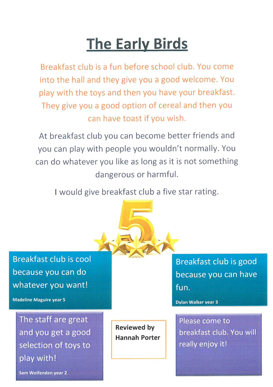 Breakfast club review 2018